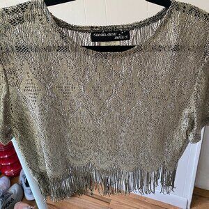 Vintage Sheer Cropped Top
